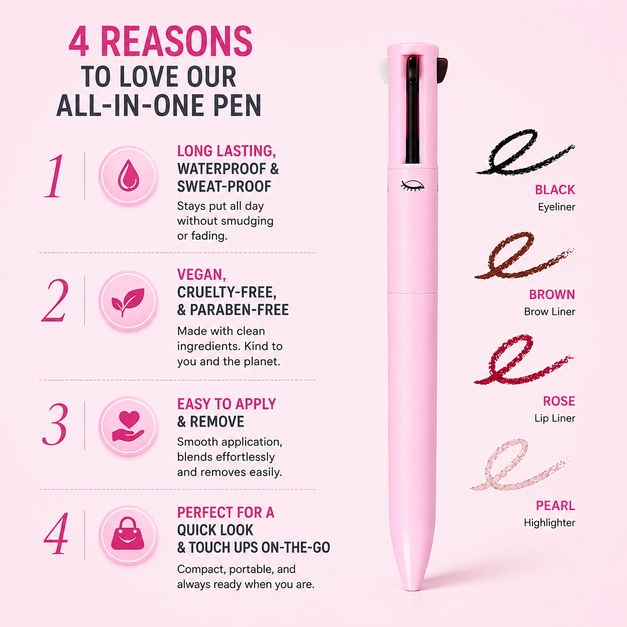 Your Ultimate Beauty Hack: Transform with the 4-in-1 Makeup Pencil