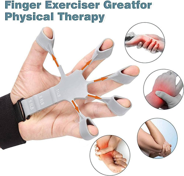IronClad Hook Grip Strength Trainer, 6 Resistant Level Grip Strength Kit